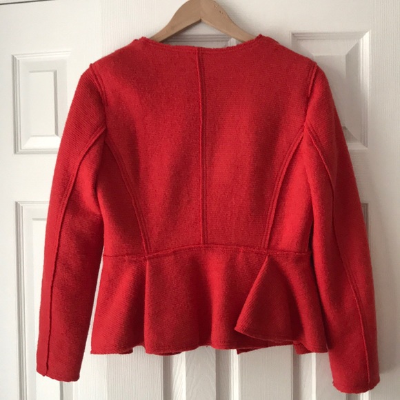 Zara structured Jacket. tweed-like fabric - Picture 4 of 5